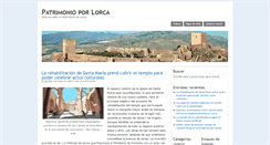 Desktop Screenshot of patrimonioxlorca.org